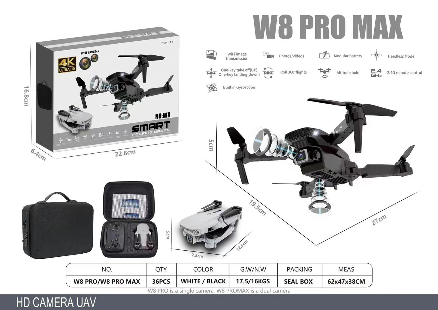 W8 MadDrone 4k Pro Max +